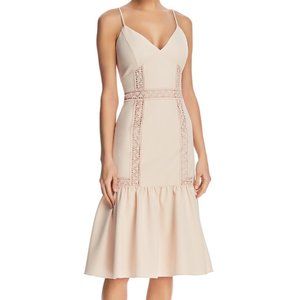 NWT NANETTE LEOPRE LACE DETAIL MIDI DRESS